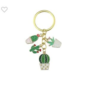 Kinsley Armelle Gold and Green Cactus Key Holder
